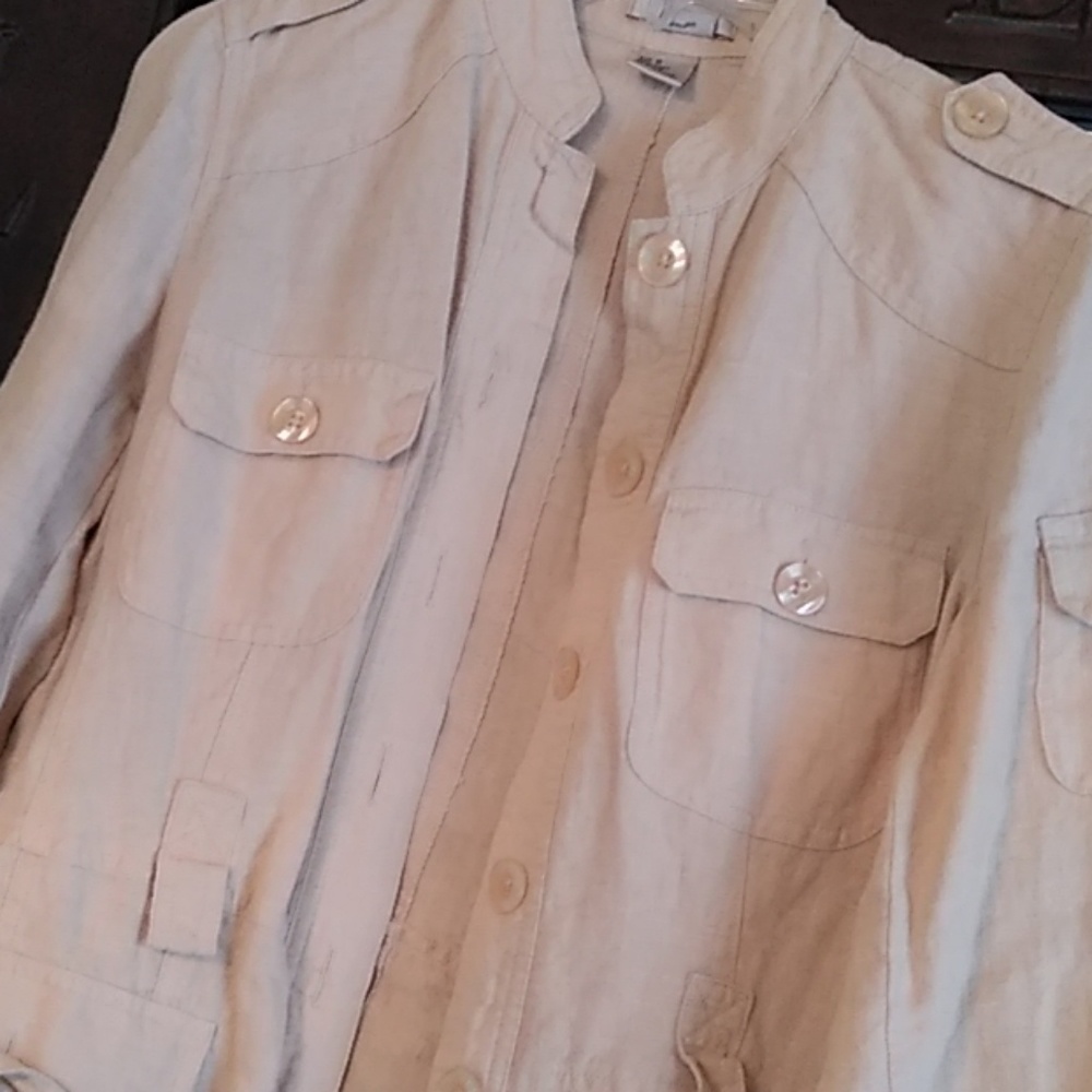 Linen jacket💛 - Picture 2 of 4